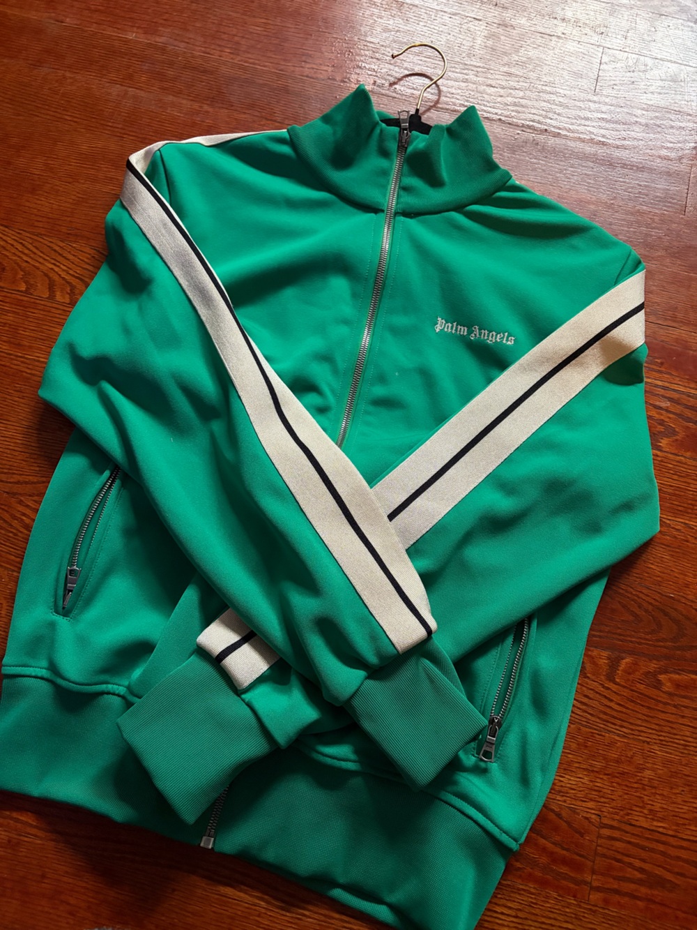 Palm Angels Green Bomber Jacket